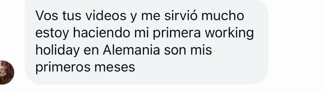 Testimonio de clienta Bar Viajes 3