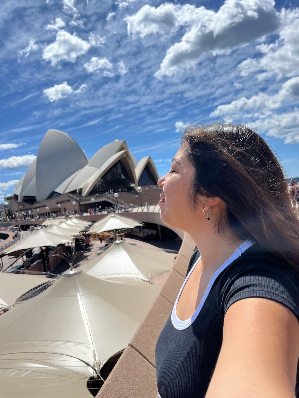 Barbara viajando por Australia
